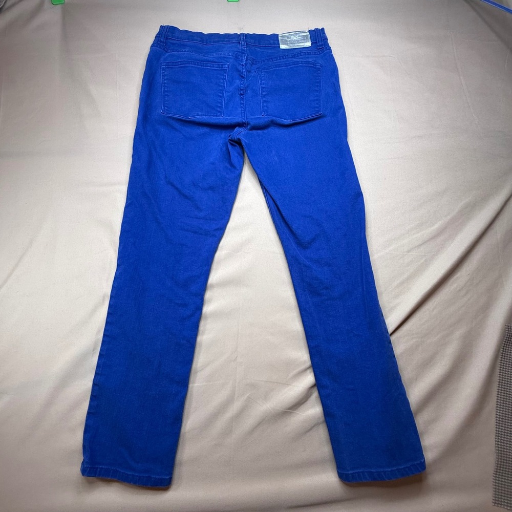 Lauren Ralph Lauren Jeans Co Womens Petite Cobalt Blue Straight Leg Pants 31x26